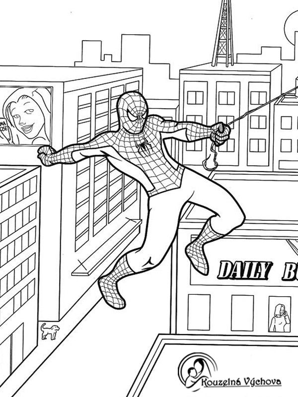 10 Unique Spider-Man Omalovanky Coloring Pages for Web-Slinging Fun